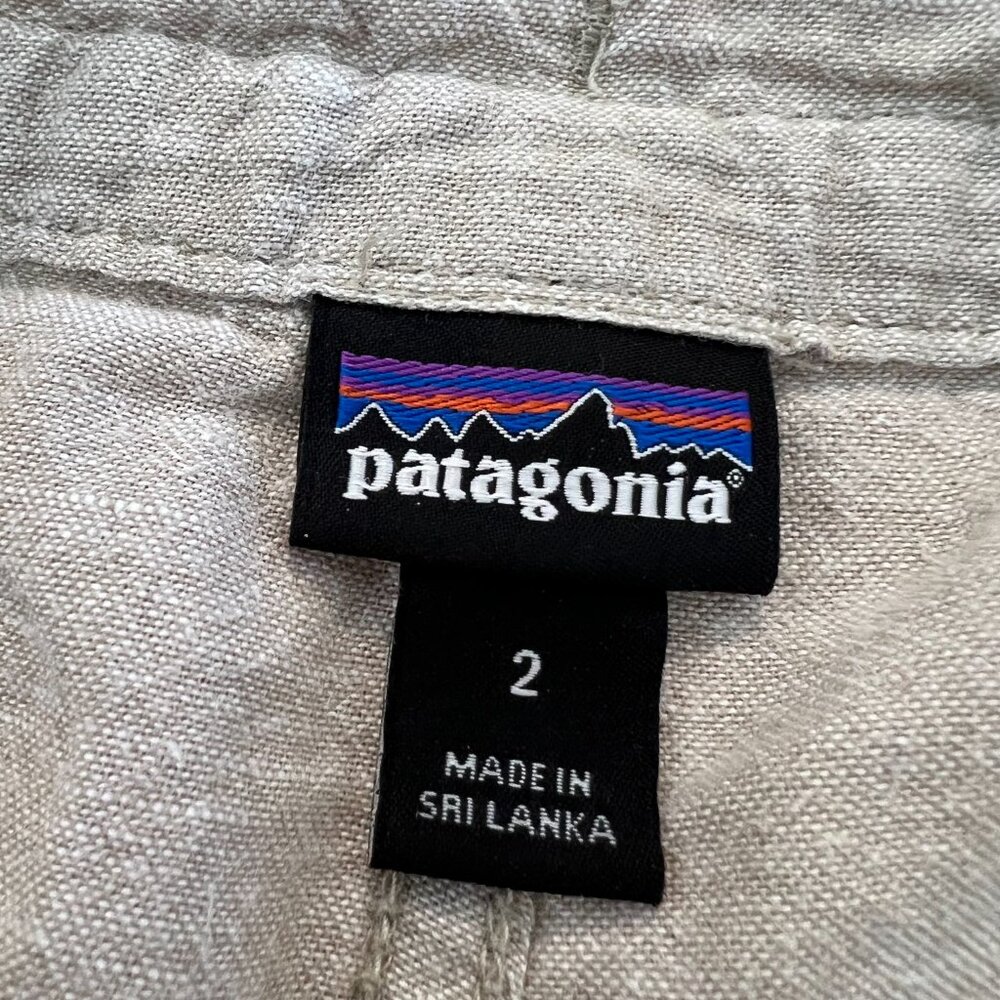 Patagonia Island Hemp Shorts Womens Size 2 Organic Cotton Beige Lightweight - Picture 4 of 10